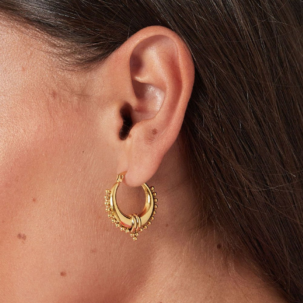 Yasmine Oorbellen - Goud