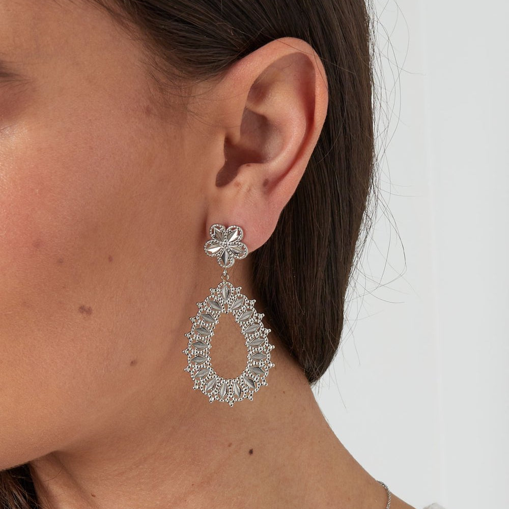 Luna Bloom Oorbellen - Goud & Zilver