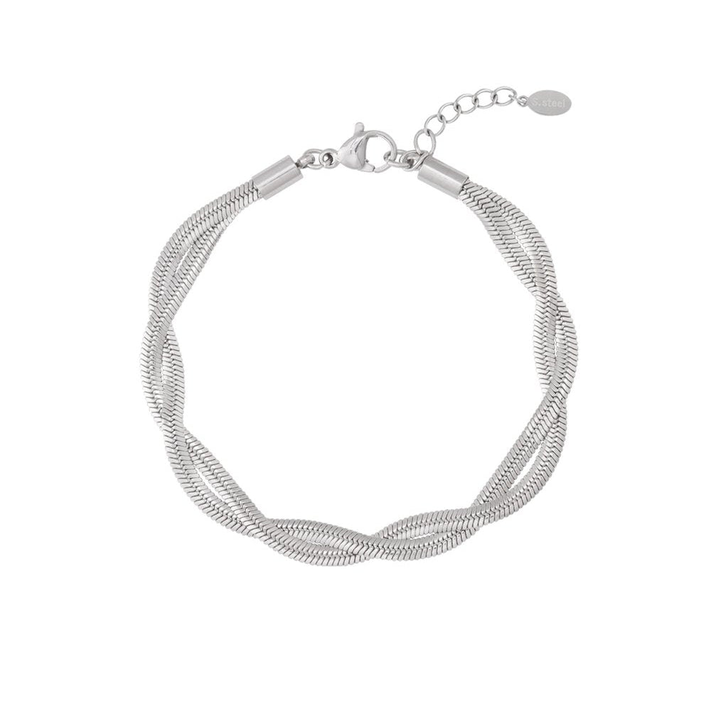 Luna Twist Armband – Goud & Zilver