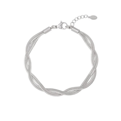 Luna Twist Armband – Goud & Zilver