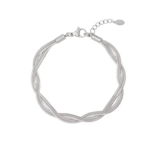 Luna Twist Armband – Goud & Zilver