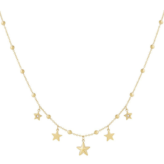 Celestia Star Ketting - Goud & Zilver