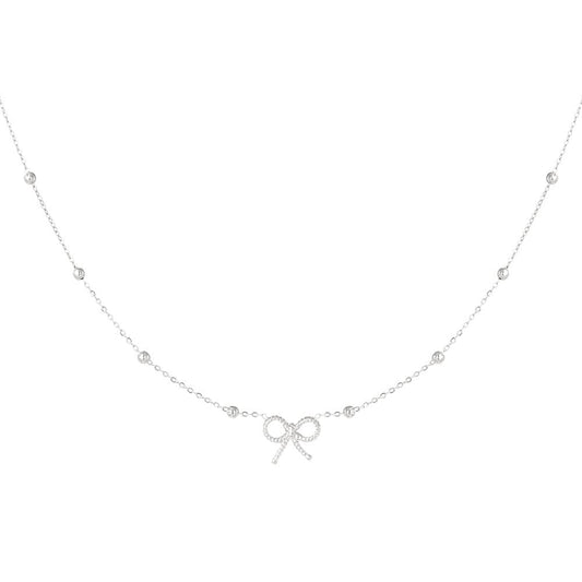 Eloise Bow Ketting – Zilver