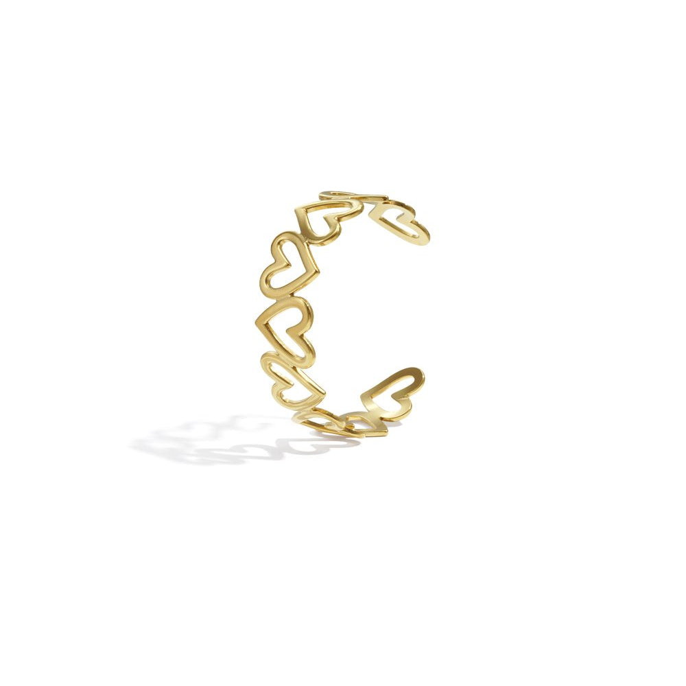 Endless Heart Bangle - Goud