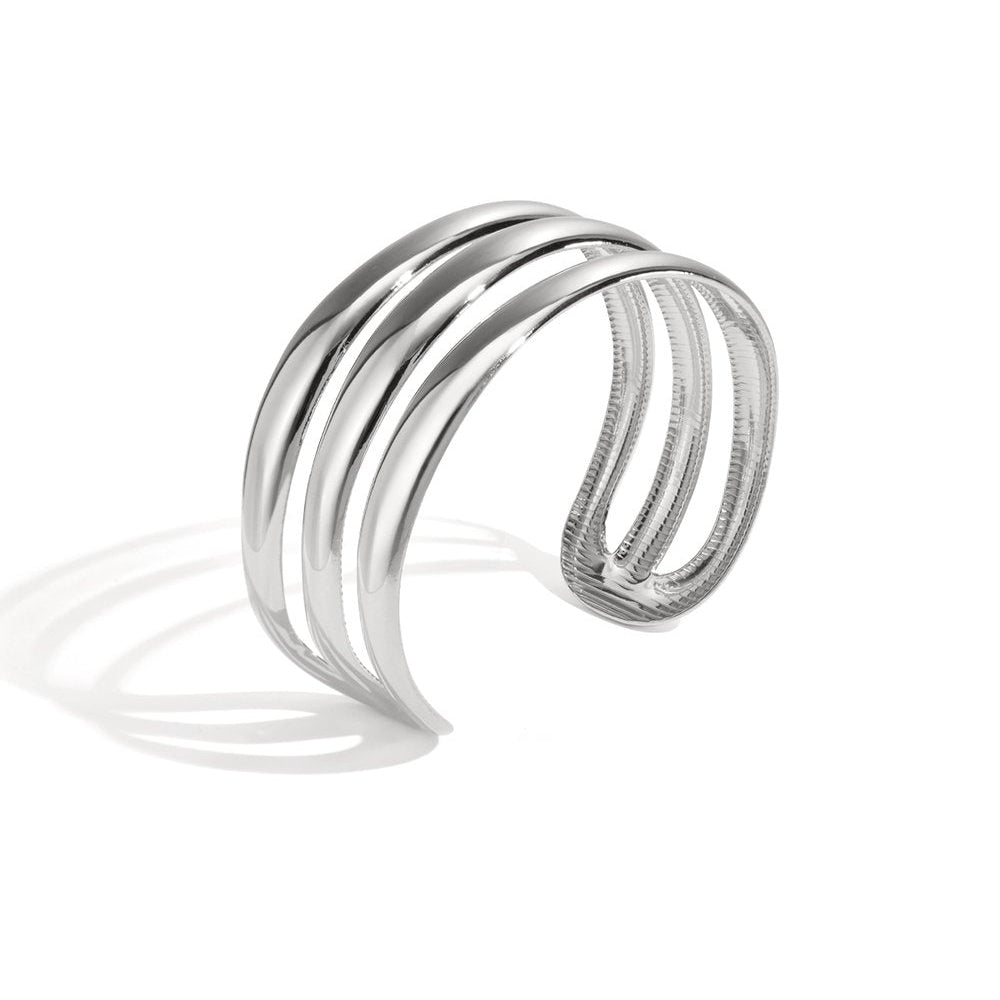 Linea Bangle – Goud & Zilver
