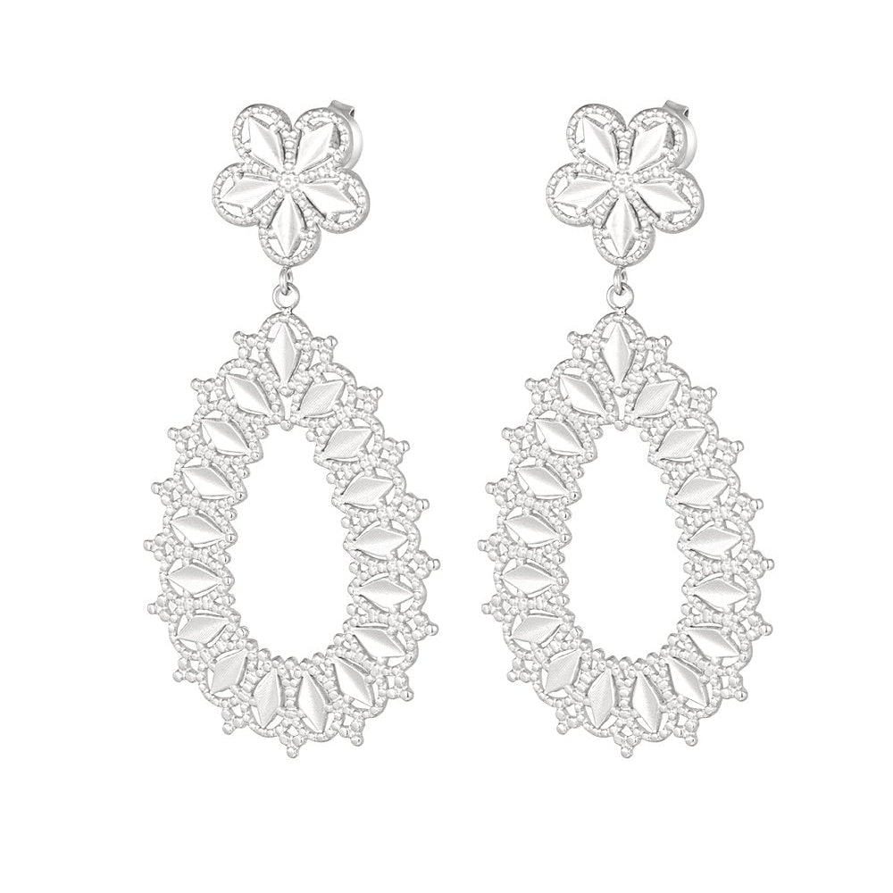 Luna Bloom Oorbellen - Goud & Zilver