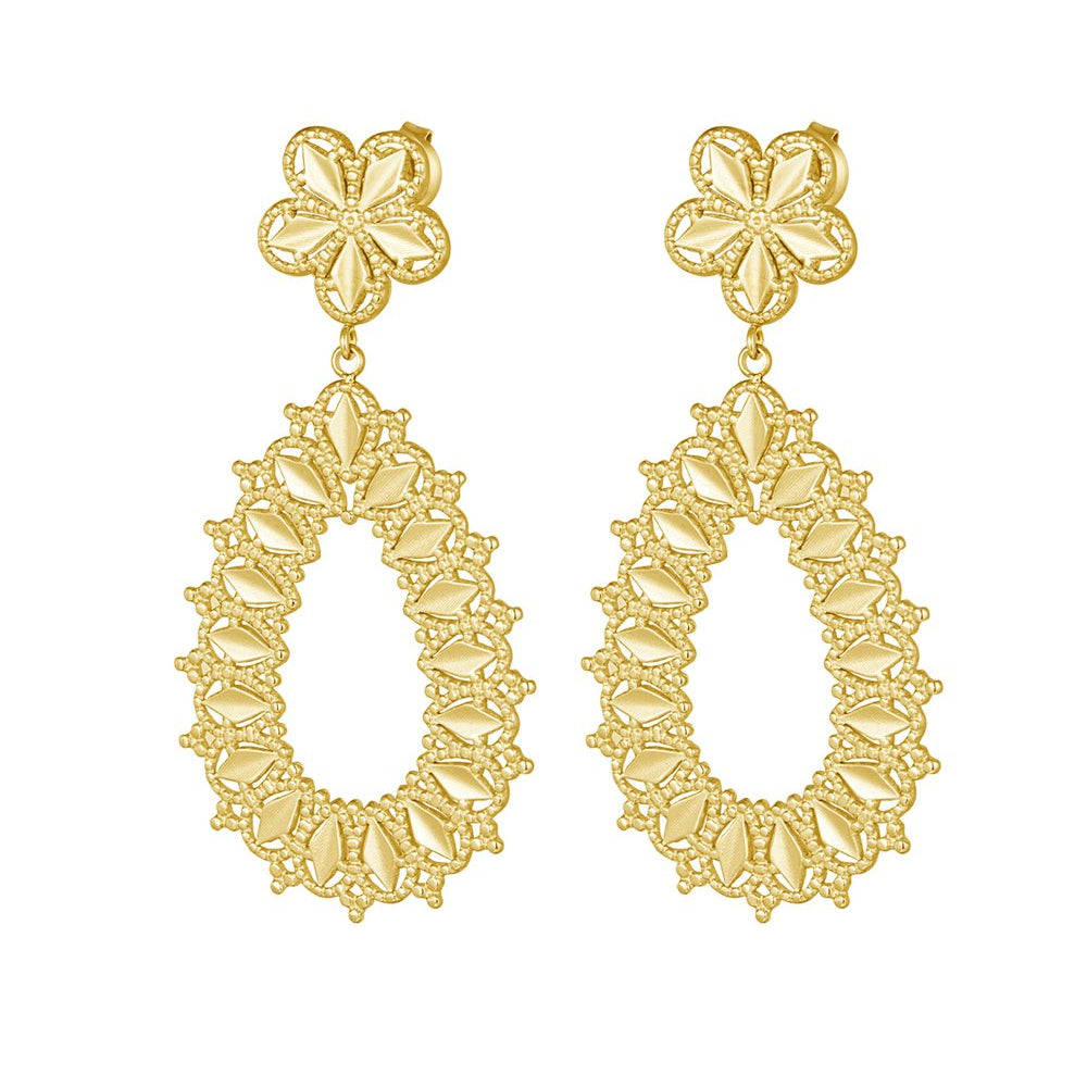 Luna Bloom Oorbellen - Goud & Zilver