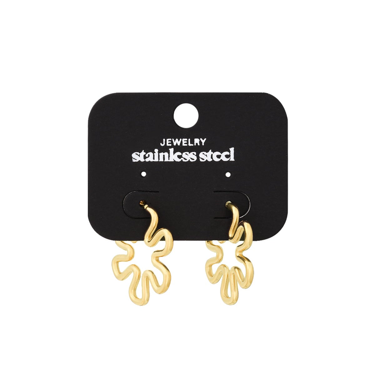 Bloom Wave Oorbellen – Goud