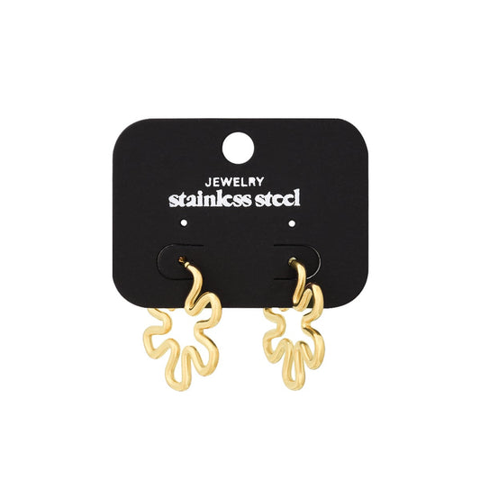 Bloom Wave Oorbellen – Goud