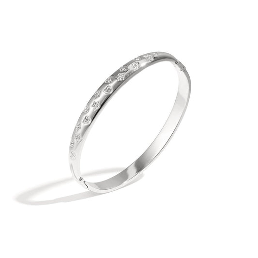 Serena Sparkle Bangle - Zilver