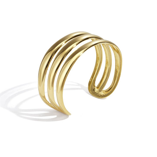 Linea Bangle – Goud & Zilver