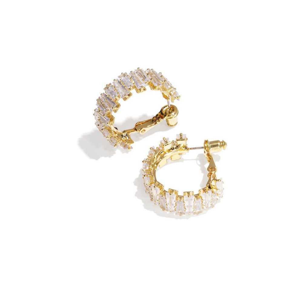 Celeste Crystal Oorbellen - Goud & Zilver