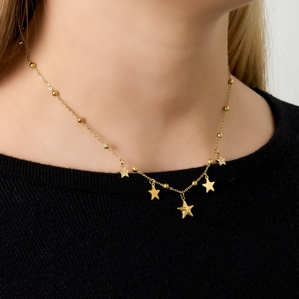 Celestia Star Ketting - Goud & Zilver