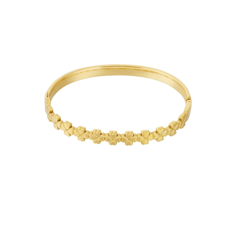 Lucky Clover Bangle – Goud