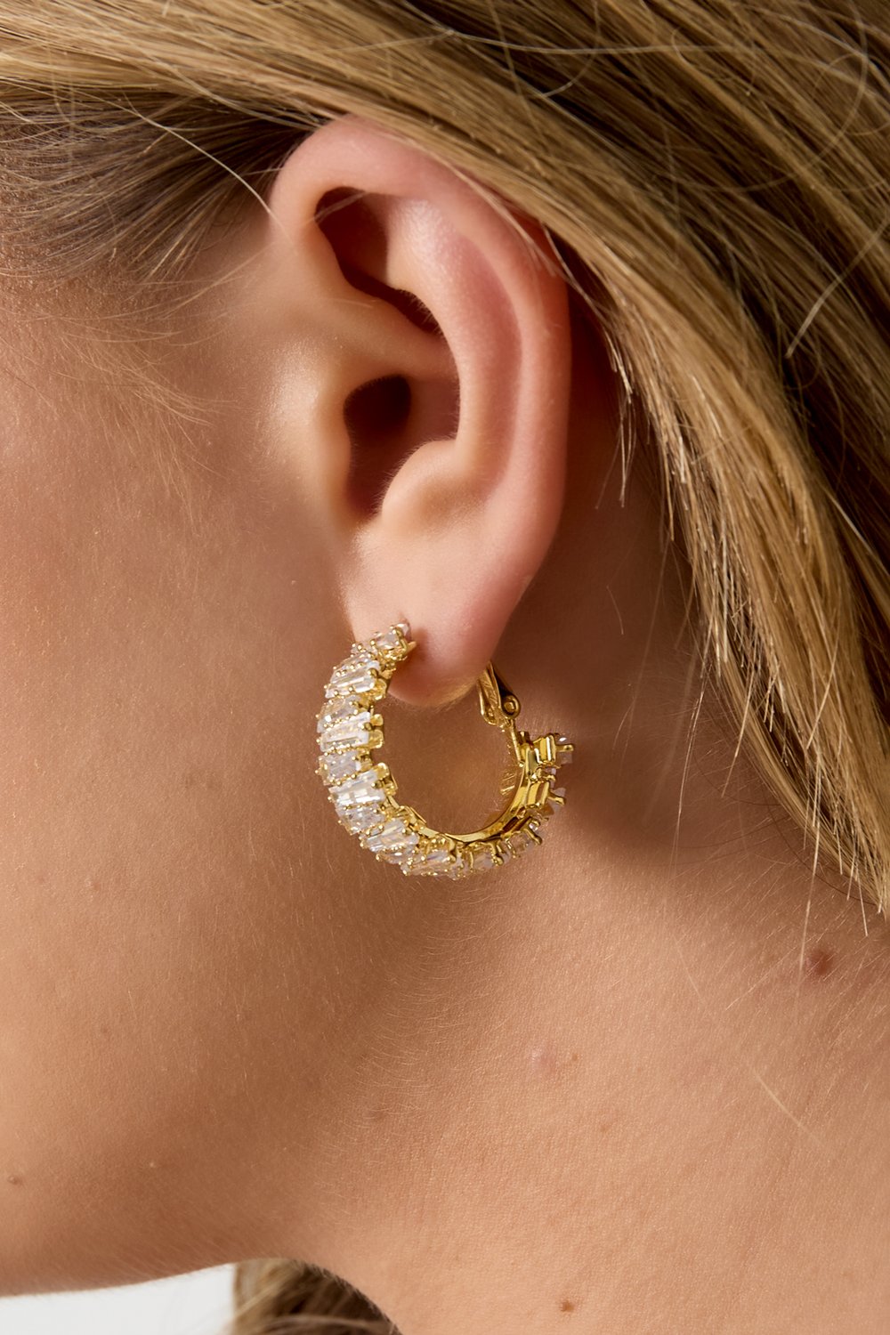 Celeste Crystal Oorbellen - Goud & Zilver