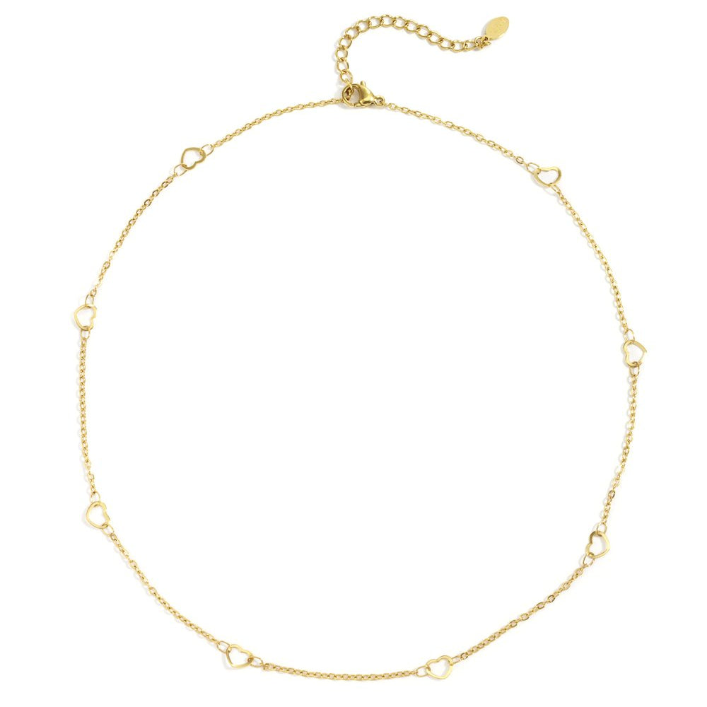 Amélie Hearts Ketting - Goud & Zilver