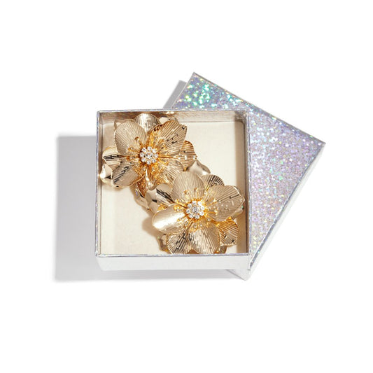 Flora Oorbellen – Goud & Zilver