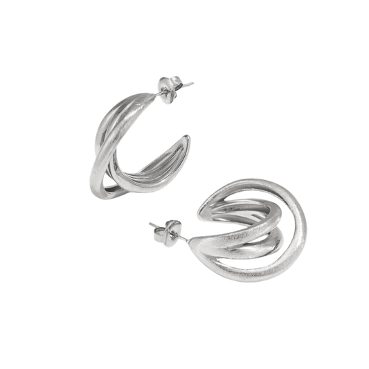 Sorelle Twist Oorbellen - Goud & Zilver