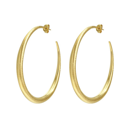 Mila Hoop Oorbellen – Goud & Zilver