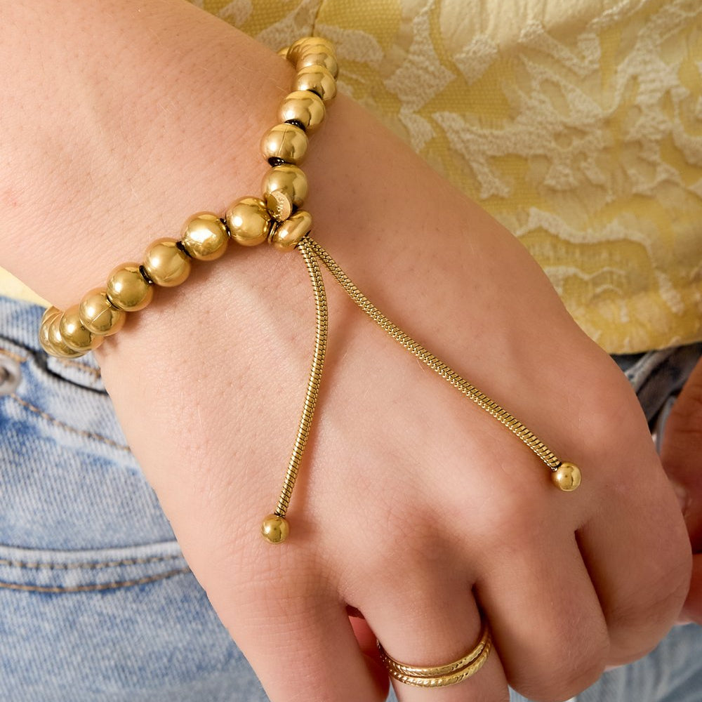 Noa Armband - 8mm - Goud & Zilver