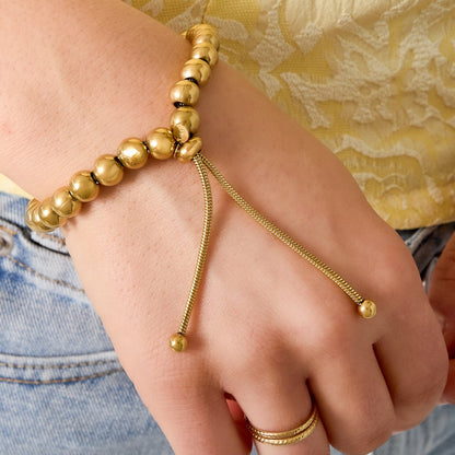 Noa Armband - 8mm - Goud & Zilver