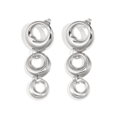 Halo Drop Oorbellen – Goud & Zilver