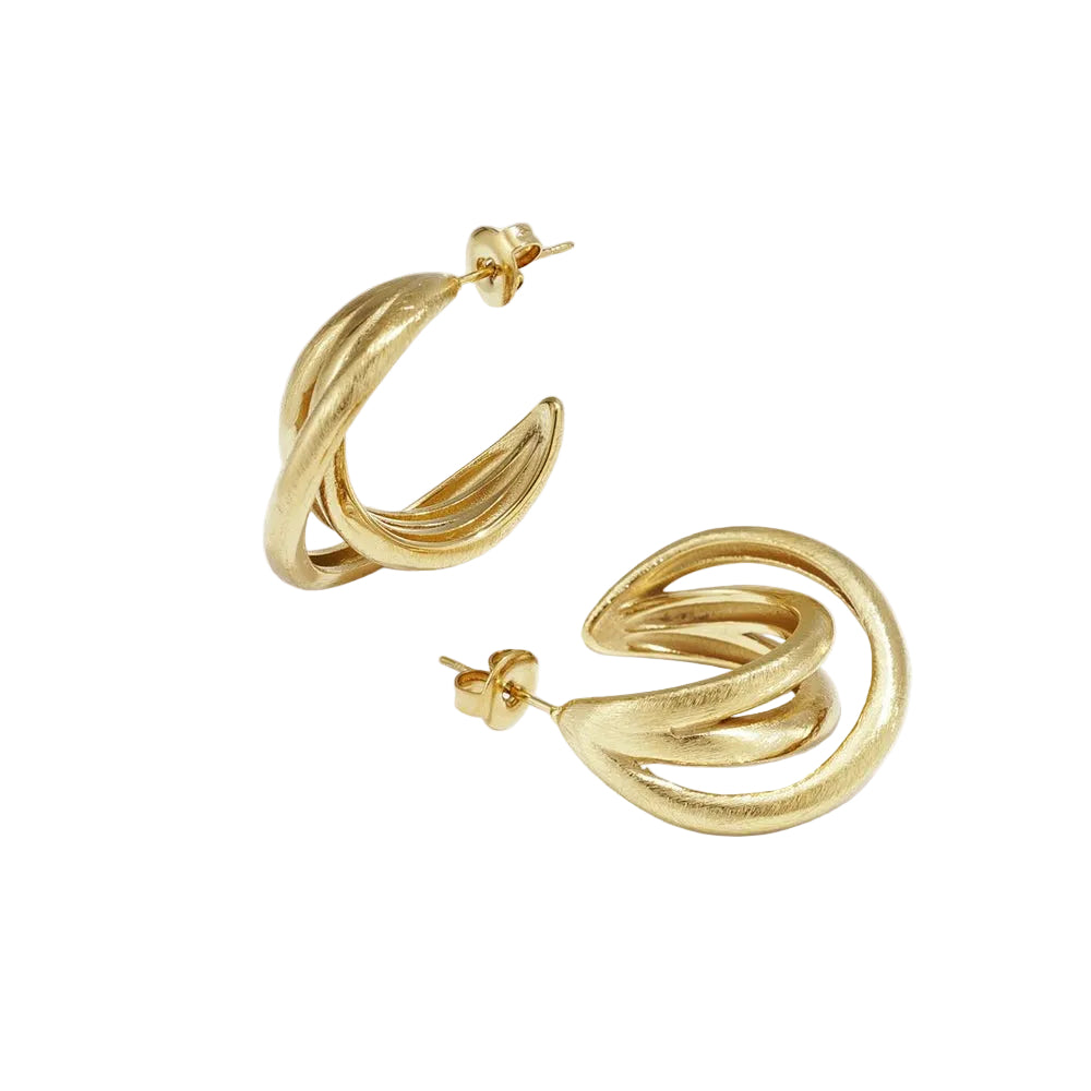 Sorelle Twist Oorbellen - Goud & Zilver